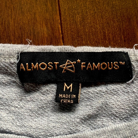 m destroyed grey almost famous cropped tee! - Picture 2 of 2